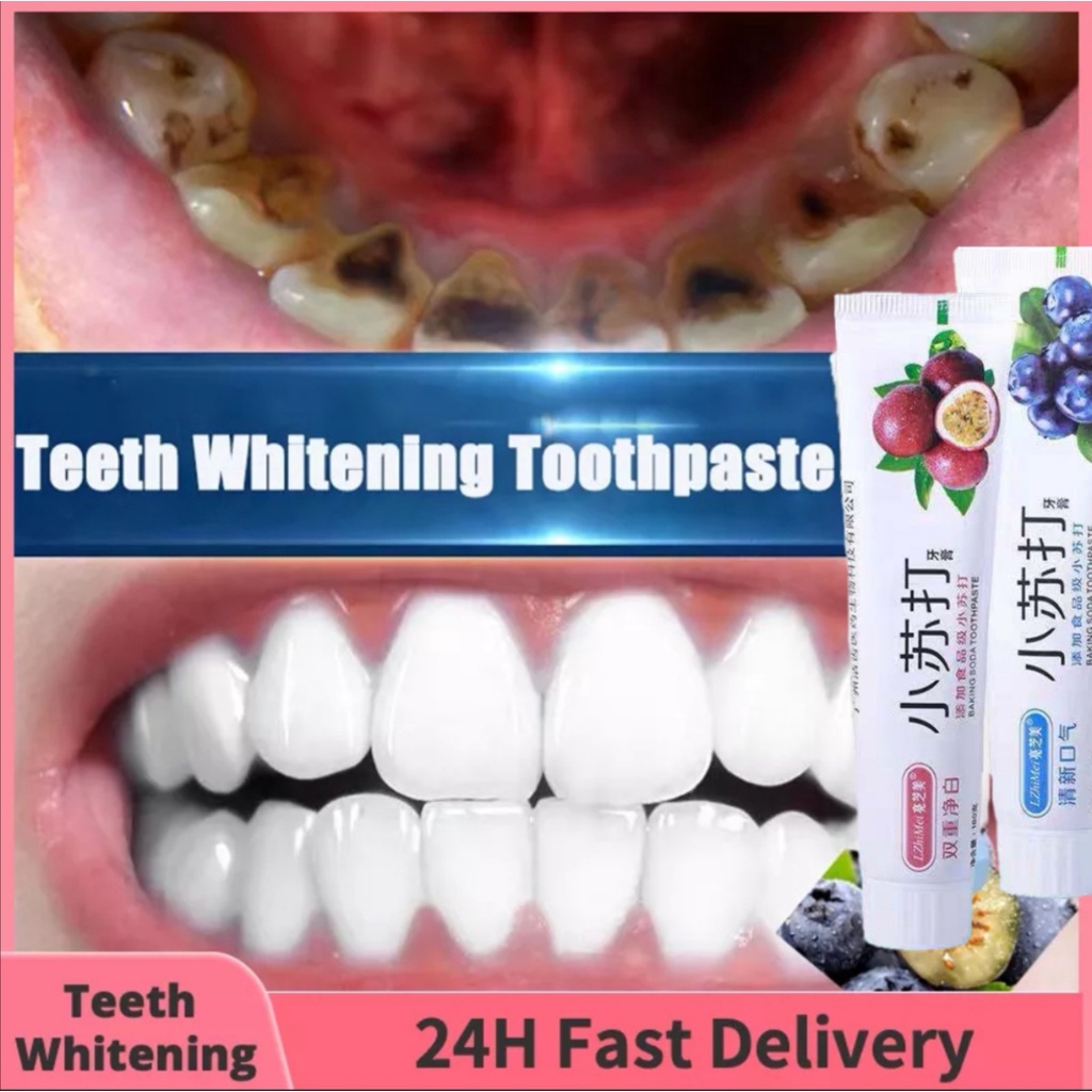 BAKING SODA WHITENING TOOTHPASTE PEMUTIH GIGI HALAL VIRAL / UBAT GIGI