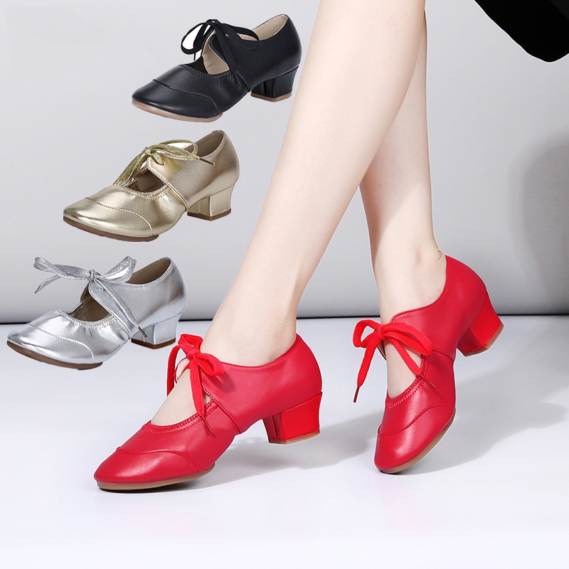 Red hot sale dance sneakers