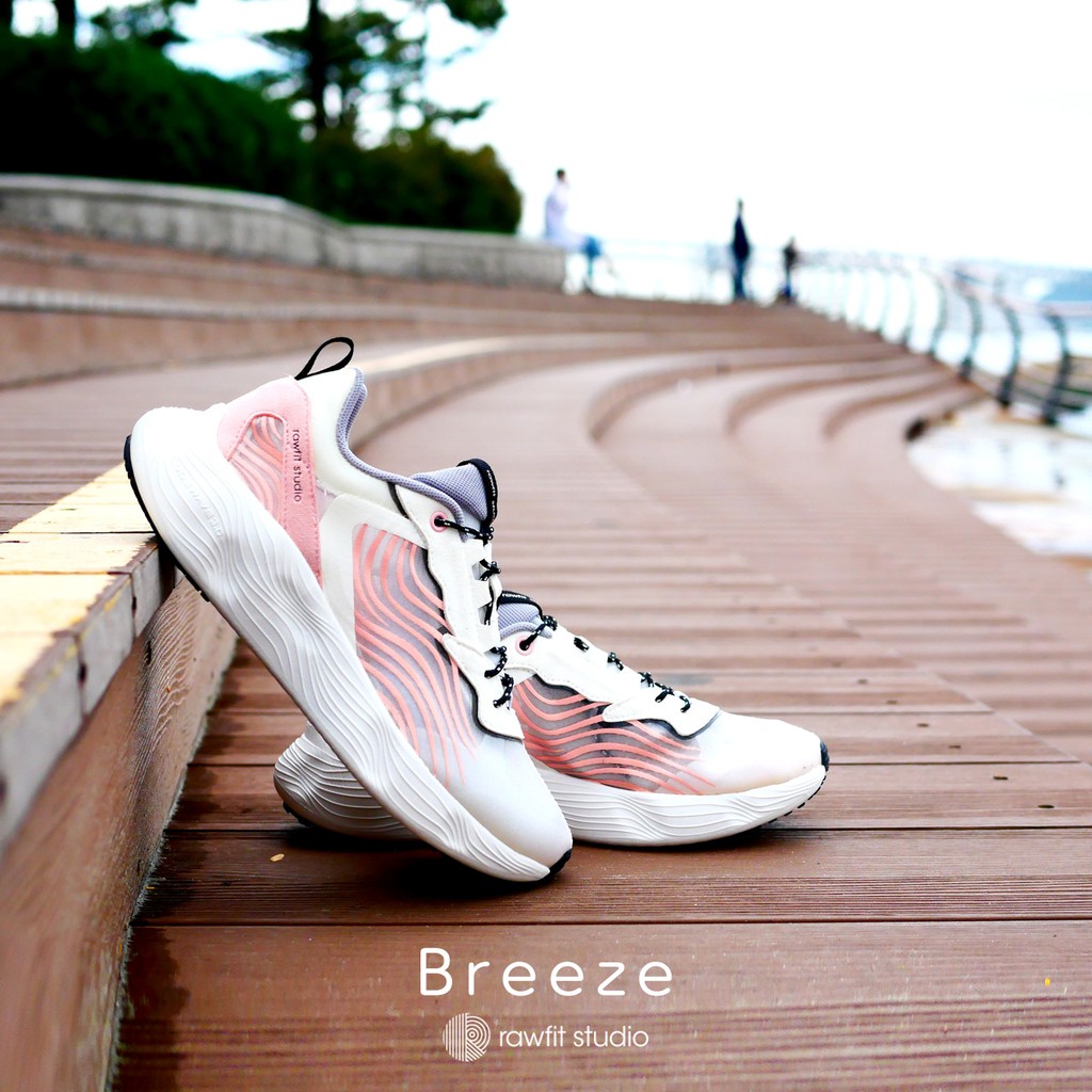 rawfit studio Breeze Women Running Shoes in Pink color Light Fashion Athleisure Extra cushion Non Slip Cloud Foam Jogging Shoes Breathable Sport