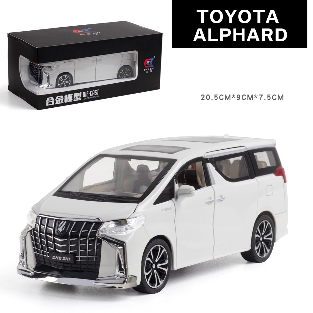 ミニカー Alphard (40 Series), Crown (220 Series) 1:24 TOYOTA ALPHARD VELLFIRE 2021 Mona Lisa MPV Car Models Alloy
