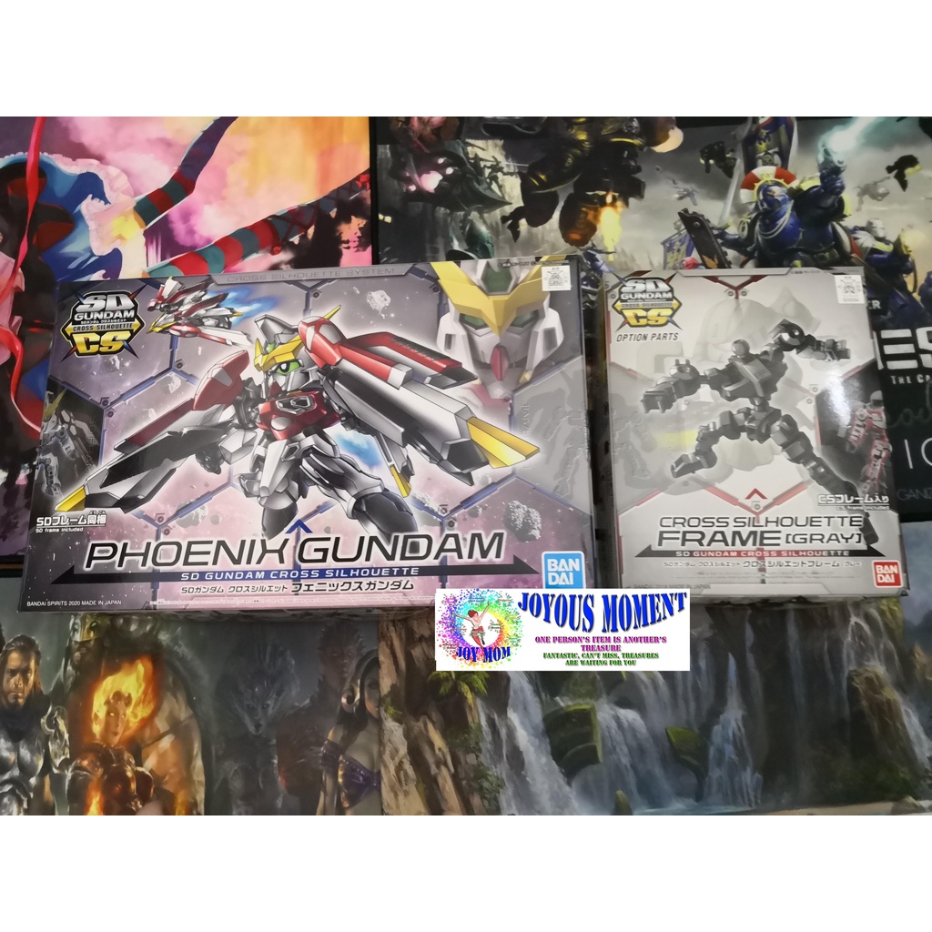 Bandai SD Gundam CS Phoenix Gundam with Option Parts Frame Gray Set ...