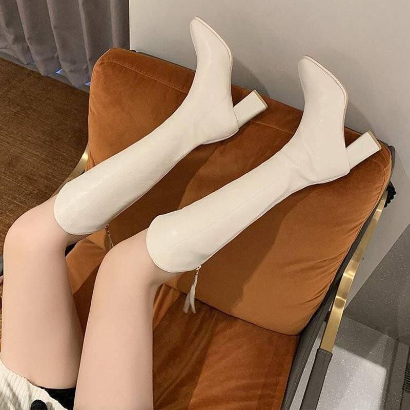 Lace-up Buckle Zipper High Heel Peep Toe Boots