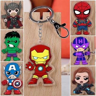 PVC Kids Super Power Captain America Avengers Toy Spiderman Keyring Chain  3D Cartoon Anime Keychain - China Key Ring and Key Holder price