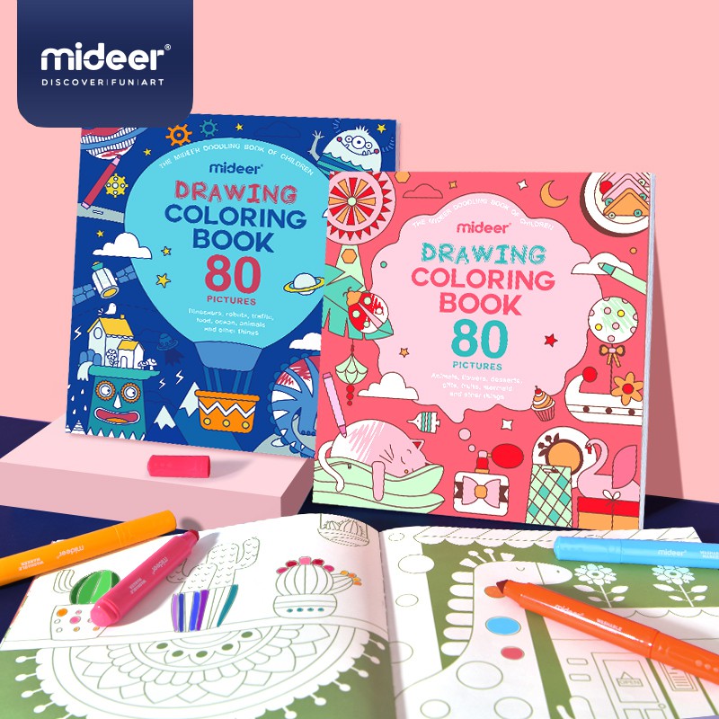 Mideer Drawing Coloring Book (80 Picture)