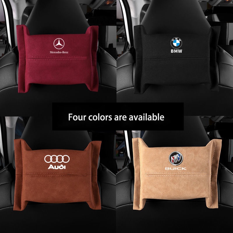 Universal Car Tissue Holder Back Seat Organiser Hanging Clip Bag Tissue Paper Box for All Cars