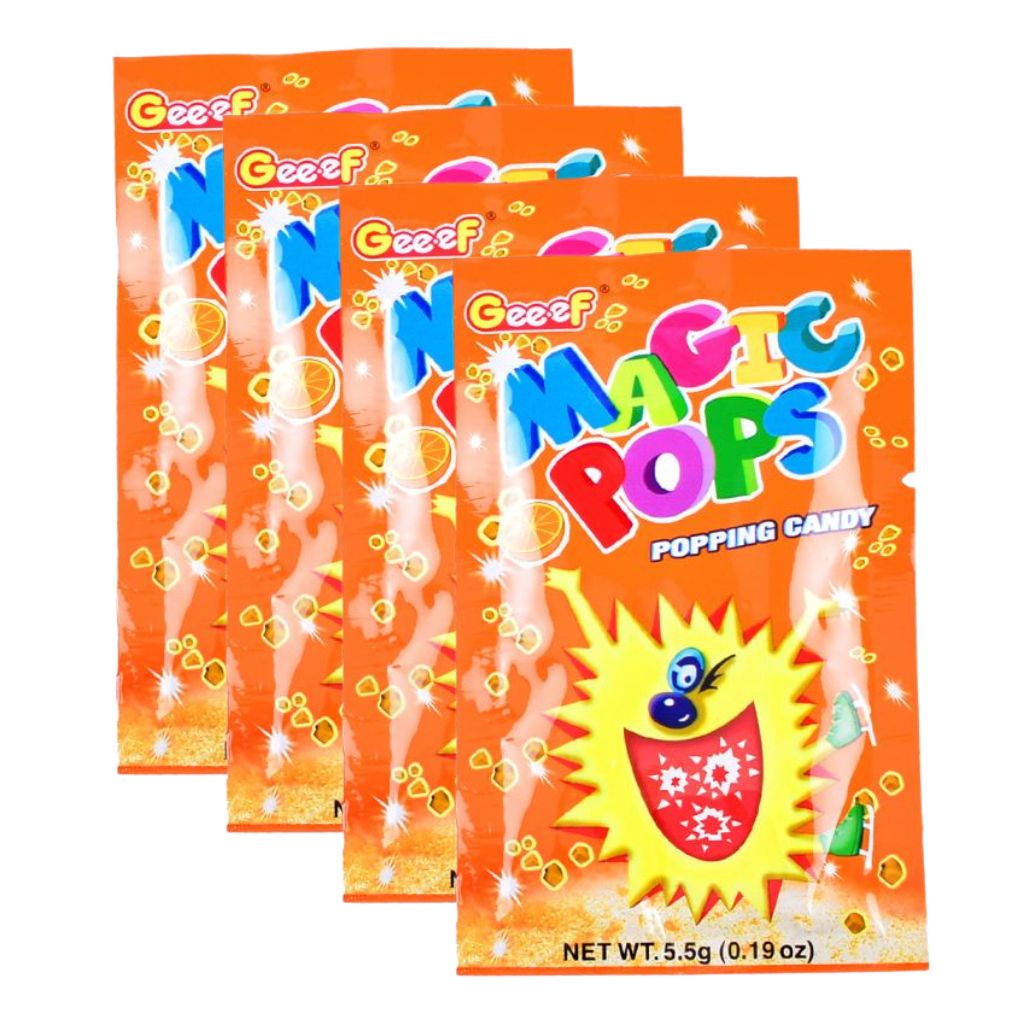 (5.5gx4Packs) Magic Pop Sparkles Sweet Candies Candy Biscuit Cracker