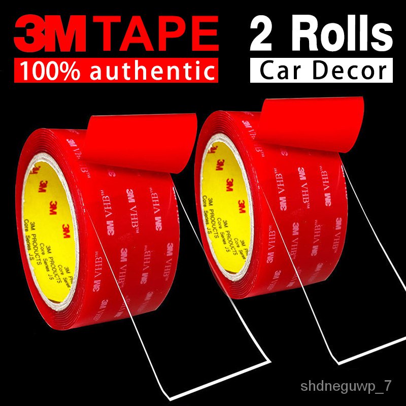 3M Double Sided Adhesive Foam Tape Heavy Duty Transparent Trackless