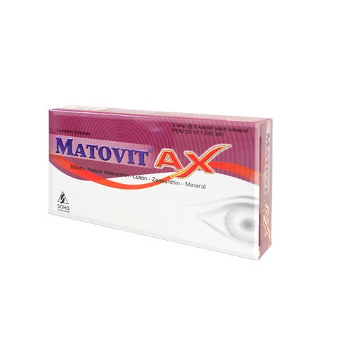 MATOVIT AX 1 STRIP @6 KAPLET / VITAMIN MATA / ASTAXANTHIN / ANTIOKSIDAN MATA - Gambar 3