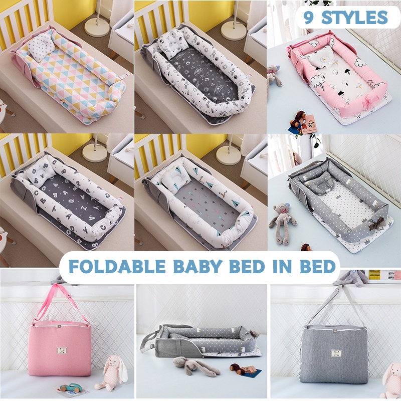 Foldable Baby Separated Bed Portable Baby Carry Cot Newborn Infant ...