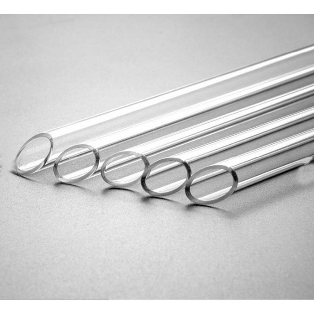 6/8/12/14mm Glass Drinking Straws Beverages Milk Reusable Straight