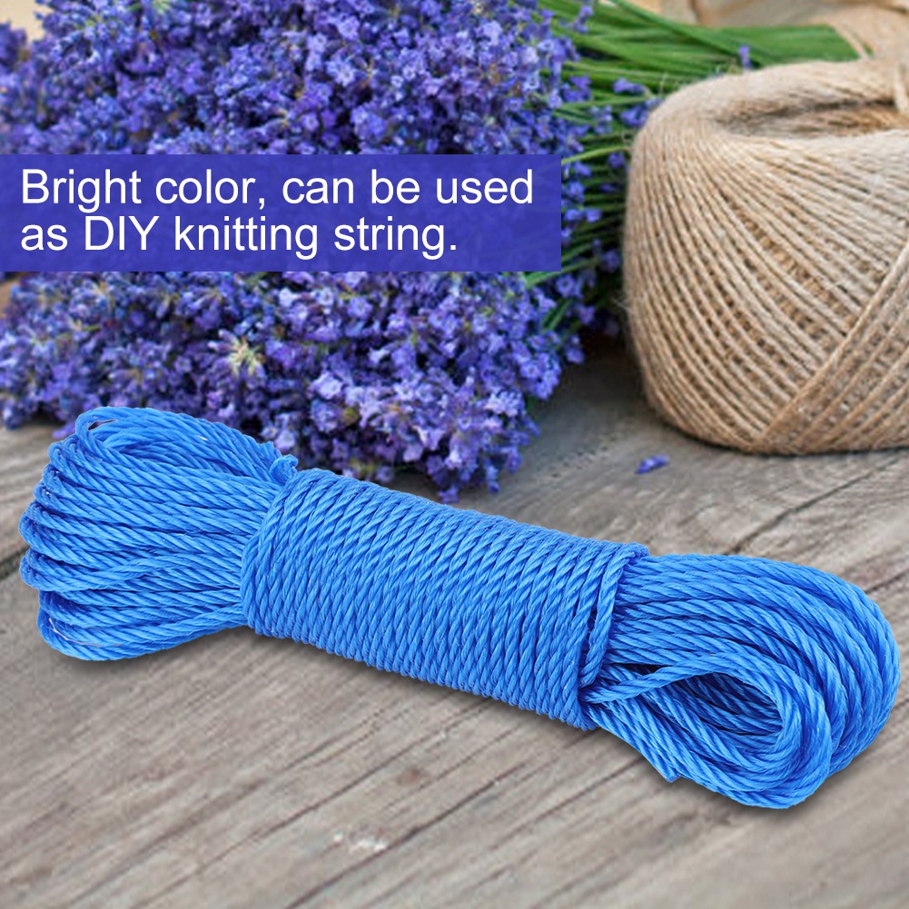 20m Nylon Rope Lines Cord Clothesline Garden Camping Outdoors