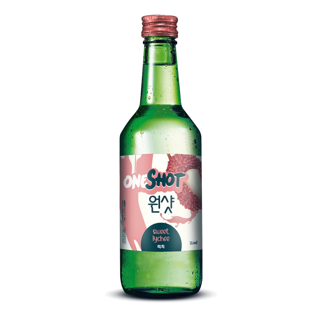 Oneshot Sweet Lychee Soju 360Ml [Korean] Shopee Singapore