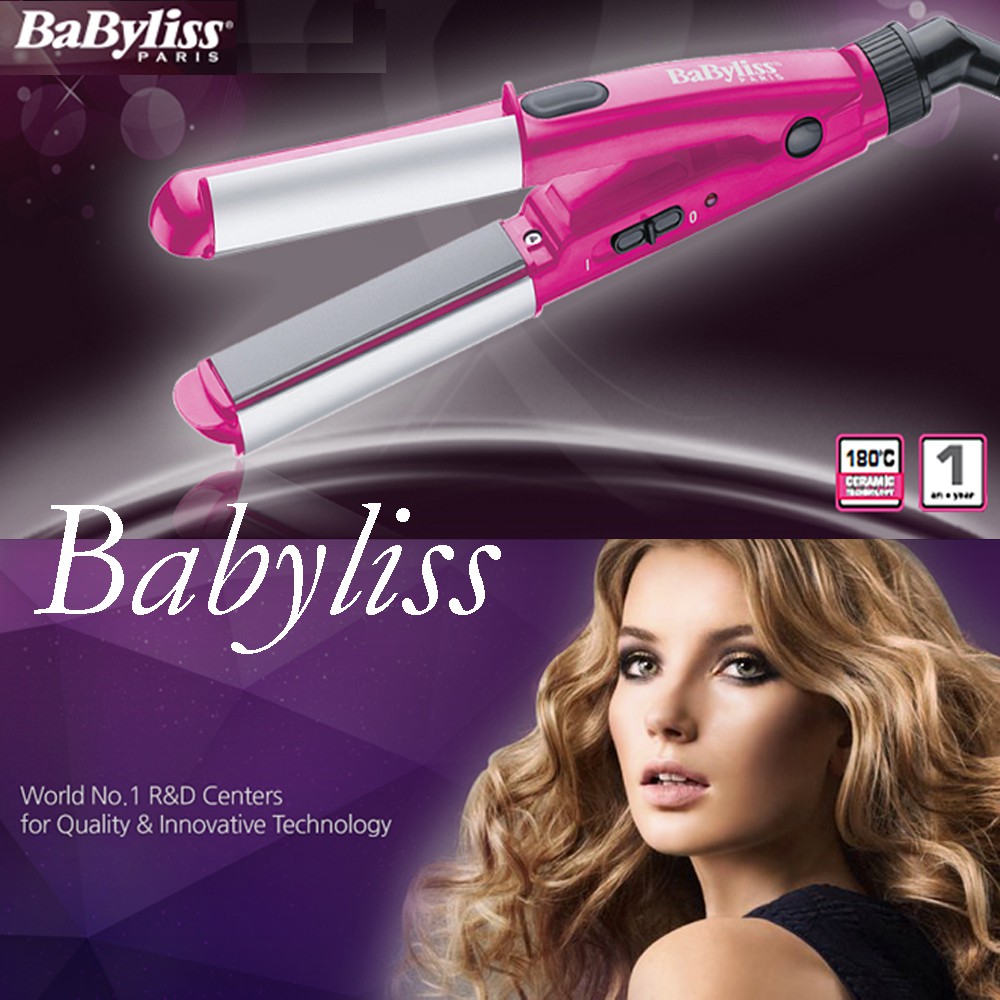 Babyliss 2 in 1 U Curl Digital Mini Setting Straightener