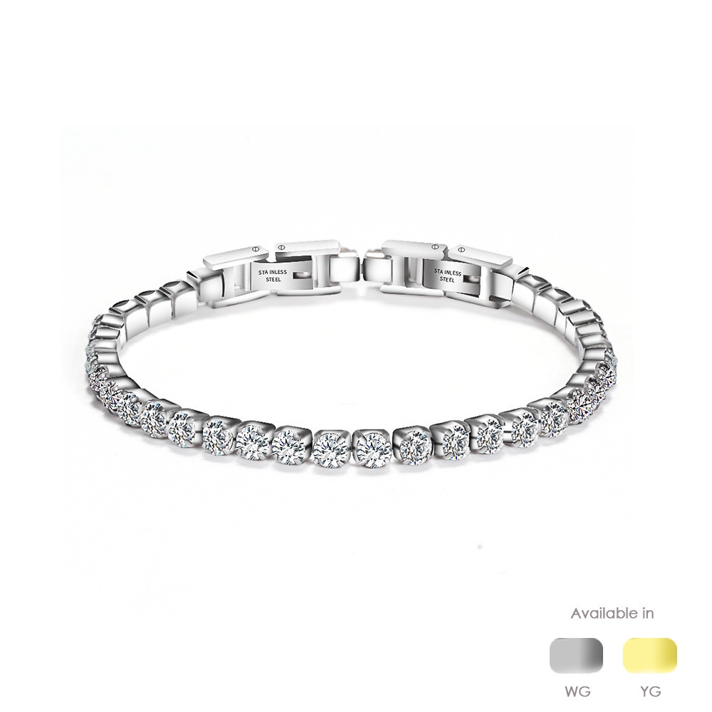 Clarice Titanium Bracelet - Premium Japan Imported Titanium with 18K Gold plated