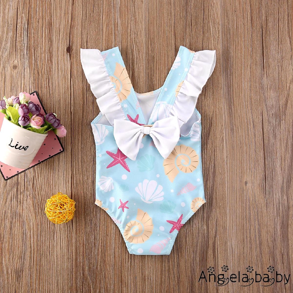 Newborn Toddler Swimming Suit Kids Baby Girls Swimsuit Cute Bow