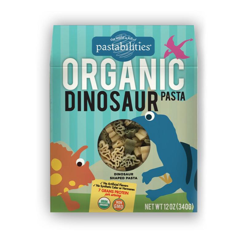Pastabilities Organic Pasta Dinosaur Shaped, 340g Vitakids Shopee