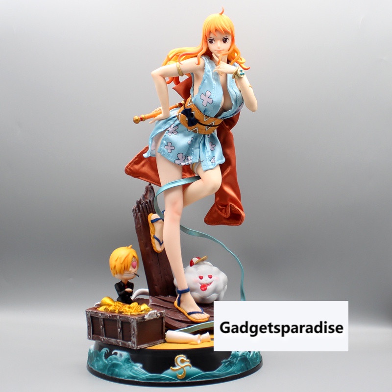 43cm Anime One Piece Kimono Nami Gk Statue Pvc Action Figure Shopee Singapore 9821