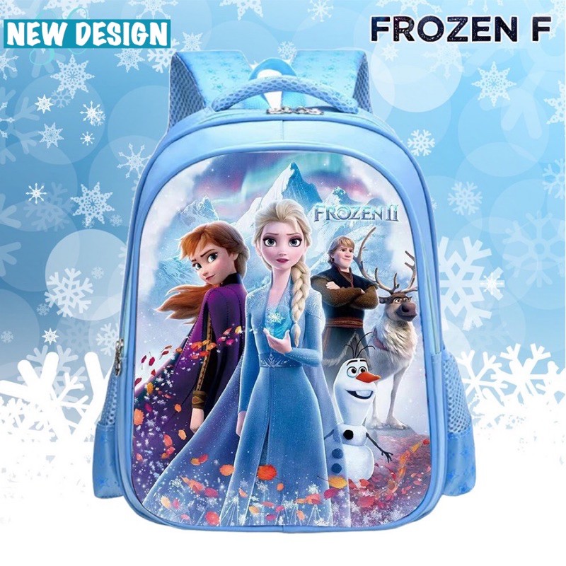 Beg Sekolah Frozen2 Queen Princess Elsa Anna Girls Kids Toddler School Bag Backpack bag sekolah Shopee Singapore