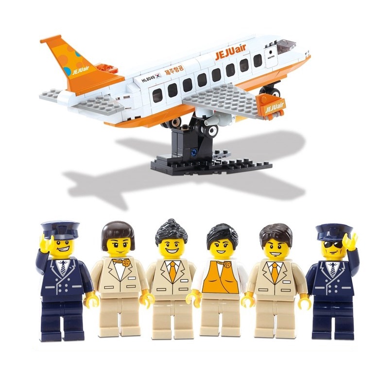 OXFORD JEJU Air Airplane Aircraft Brick Block Toy Made in Korea