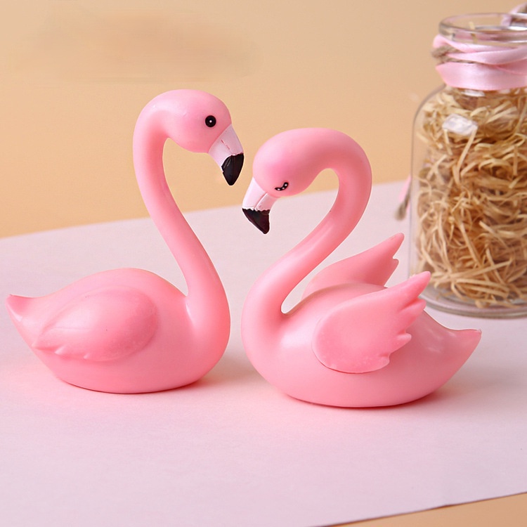 2pcs Set LED Flamingo Cake Topper Swan Cake Insert DIY Anniversary Wedding Birthday Valentine s Day Decoration Shopee Singapore