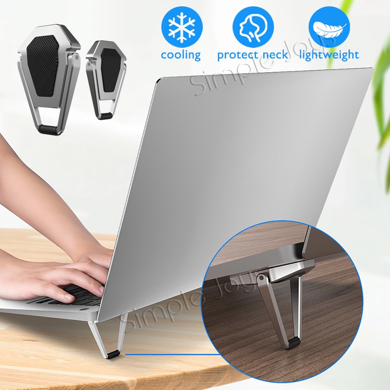 Mini Portable Laptop Stand Invisible Notebook Riser | Shopee Singapore