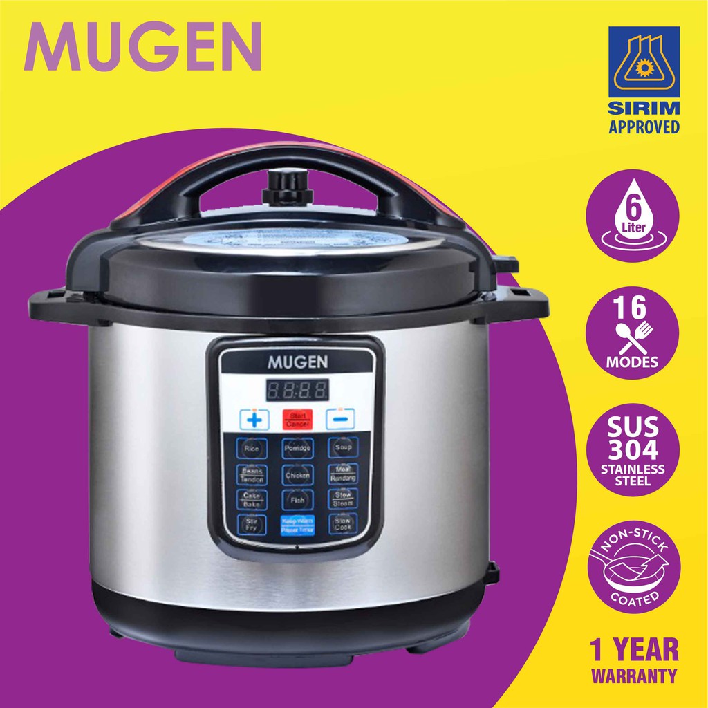 OFFICIAL STORE Mugen 6L Pressure Cooker Kitchen Appliances