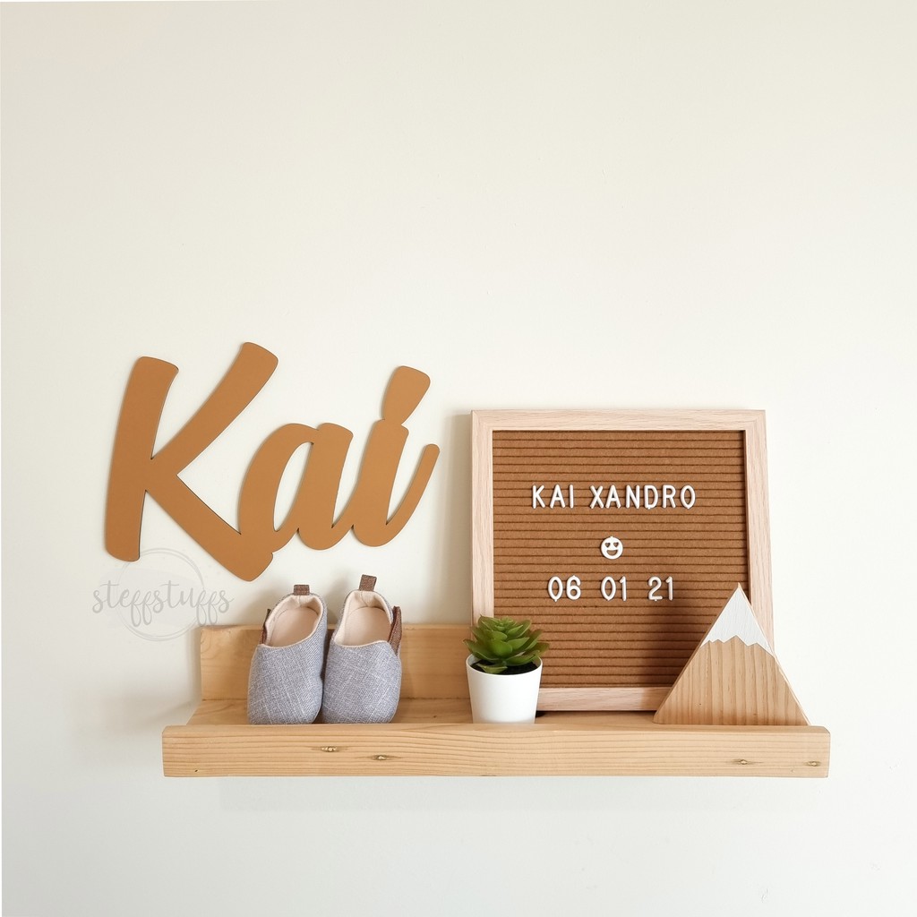 Letter PLAQUE - SINGLE WORD | Children's Room Decoration Cutting Name Lettering Writing Backdrop Birthday