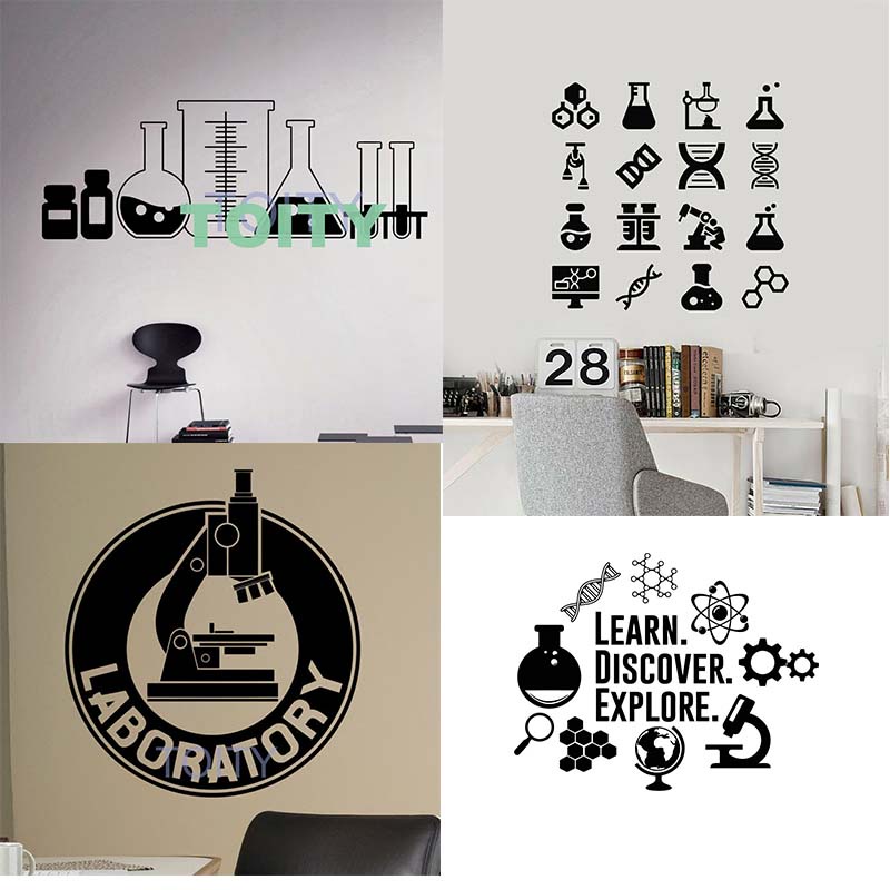 Wall Sticker Physics Chemical Lab Science Chemistry School Education ...