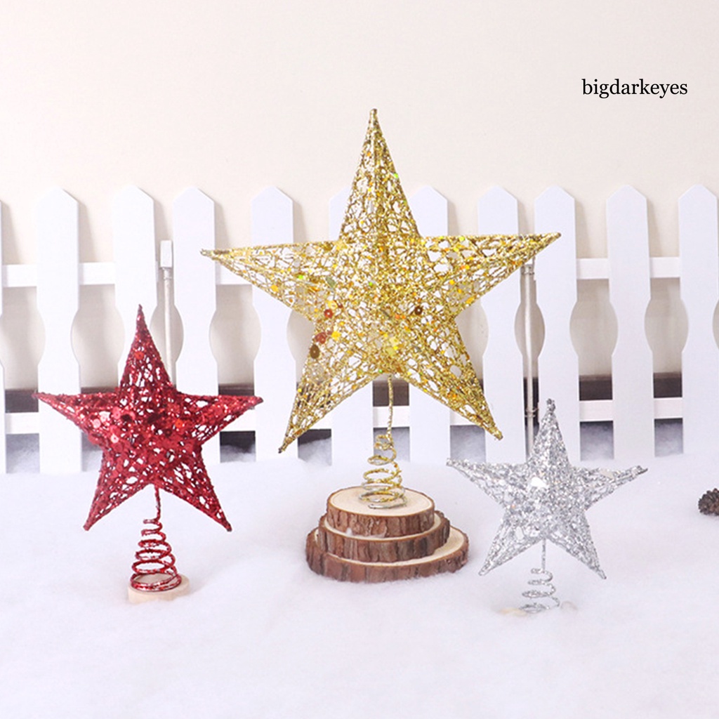 Christmas Tree Topper 3D Effective Solid Wrought Iron Christmas Tree ...