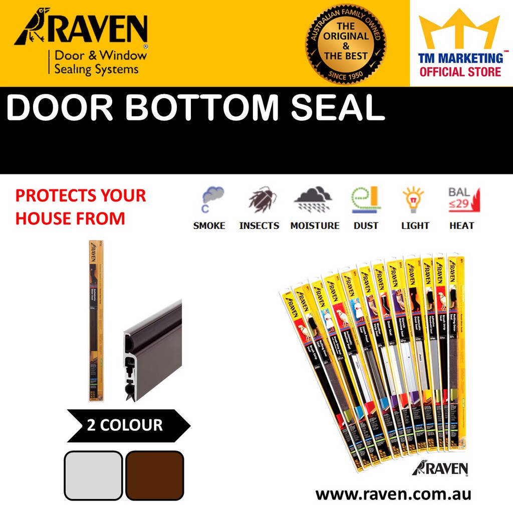 RAVEN RP60 AUTOMATIC DROP BOTTOM DOOR SEAL 915MM Shopee Singapore