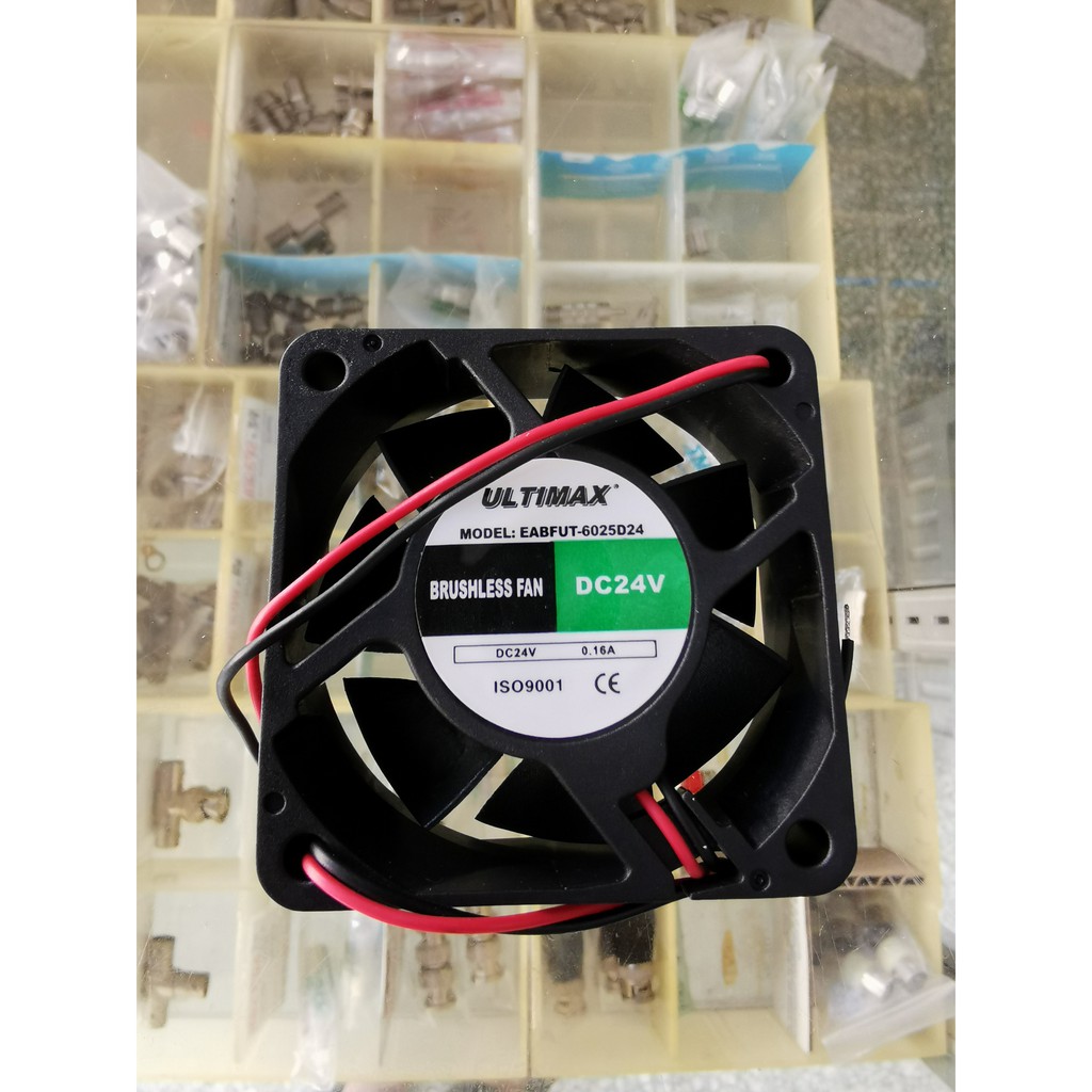 Cooling Fan DC24V 0.14A 2-Pin 60x60x25mm PC CPU Computer | Shopee Singapore