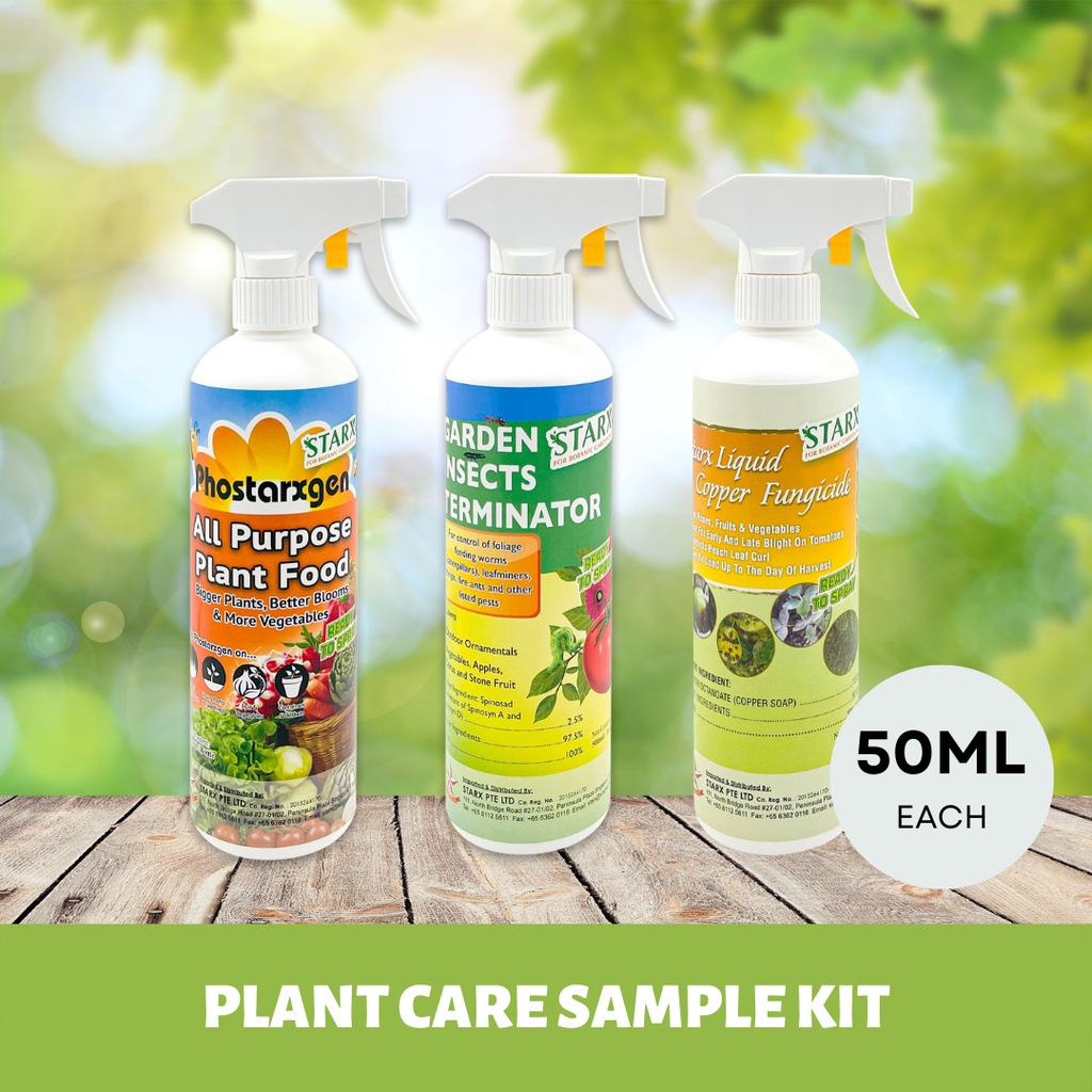 [SAMPLE KIT] STARX Insecticide + Fungicide + Fertiliser (50ml / bottle ...