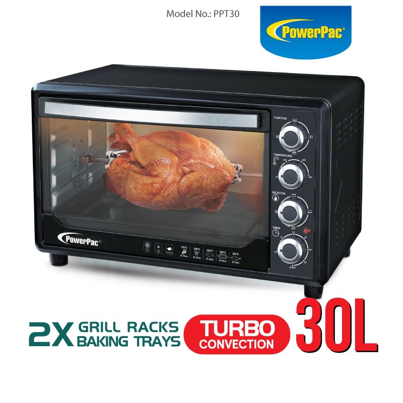 PowerPac Electric Oven 30L With Rotisserie And Convection Functions , 2 ...