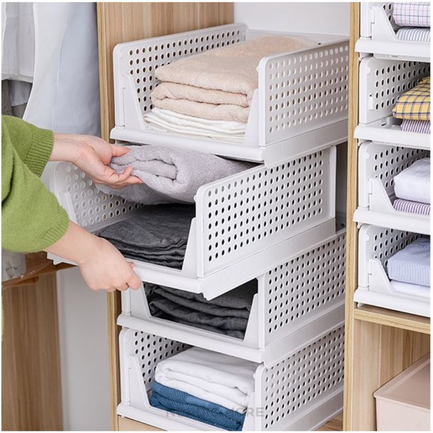 Foldable Modular Retractable Storage Shelf organiser for Closet or ...