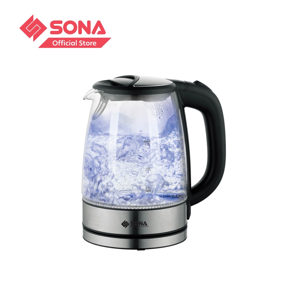 SONA 1.7L Glass Kettle SK 5050 Shopee Singapore