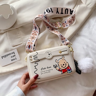 Cute Cartoon Fried Egg Bag 2022 New Large-capacity College Student  Messenger Bag Handbag Shoulder Bag Embroidery Satchel