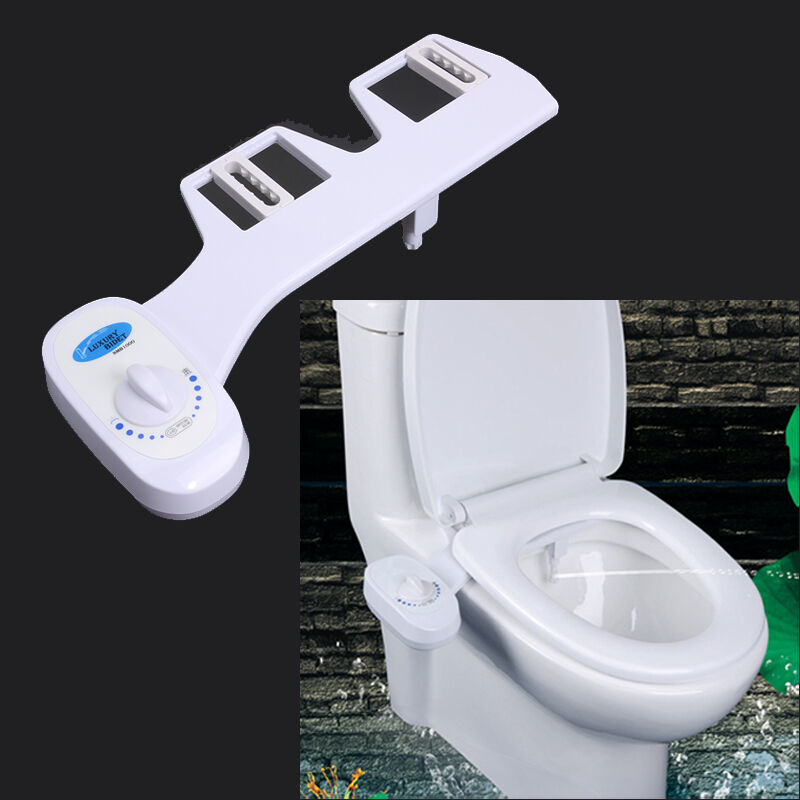 Fresh Water Spray NonElectric Mechanical Bidet Toilet Seat Attachment