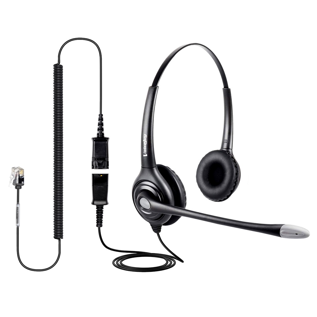 Yealink Telefon-Headsets für Bürotelefone YHS34 Lite QD zu RJ9