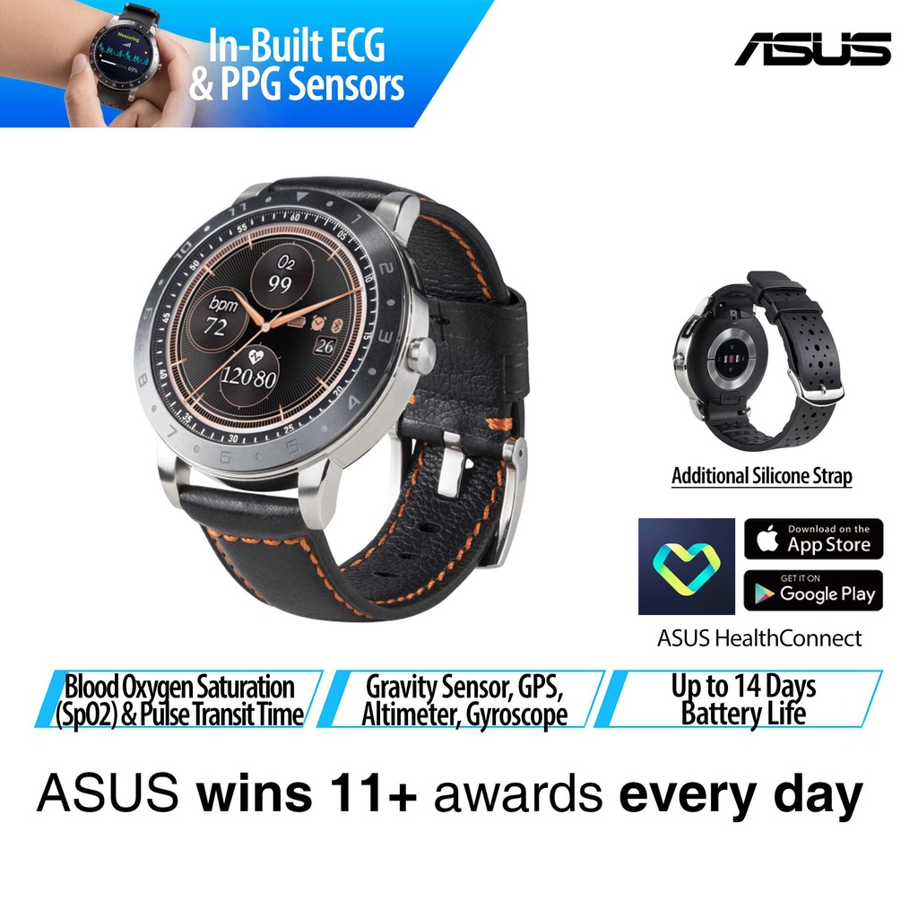 ASUS VivoWatch (HC-B05) Intelligent wearable health tracker 24