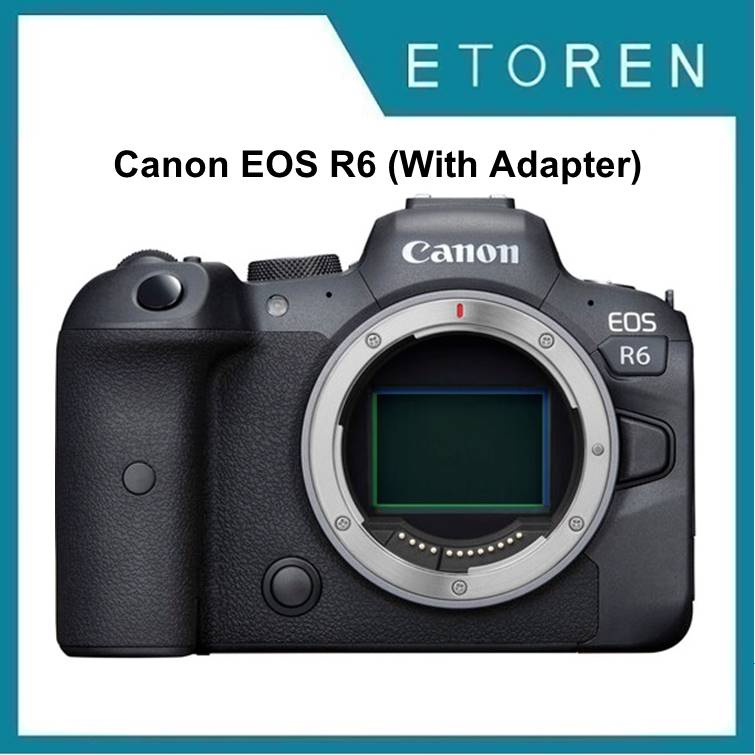 Canon EOS R6 Mirroless Digital Camera (With Adapter) | Shopee Singapore