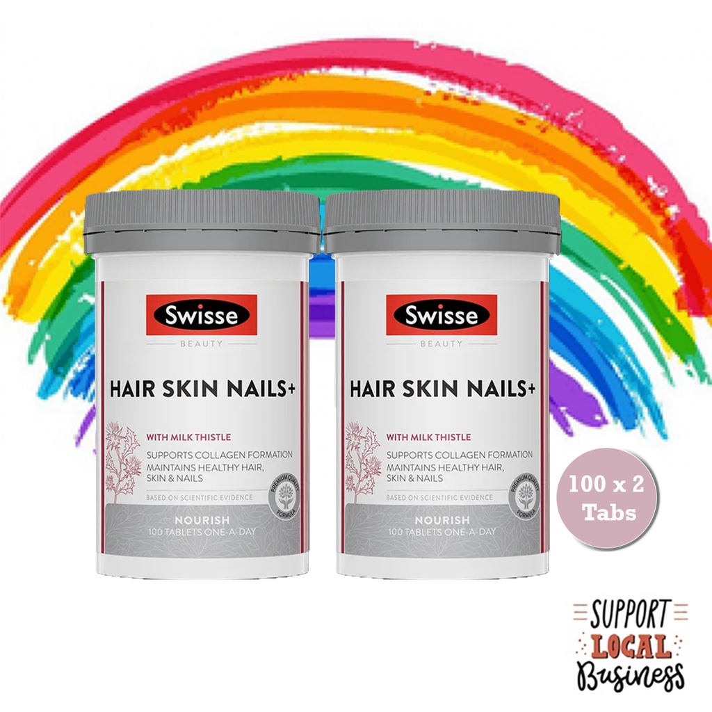 [Crazy Sale] TWIN PACK - SWISSE HAIR SKIN NAILS 100 TABLETS