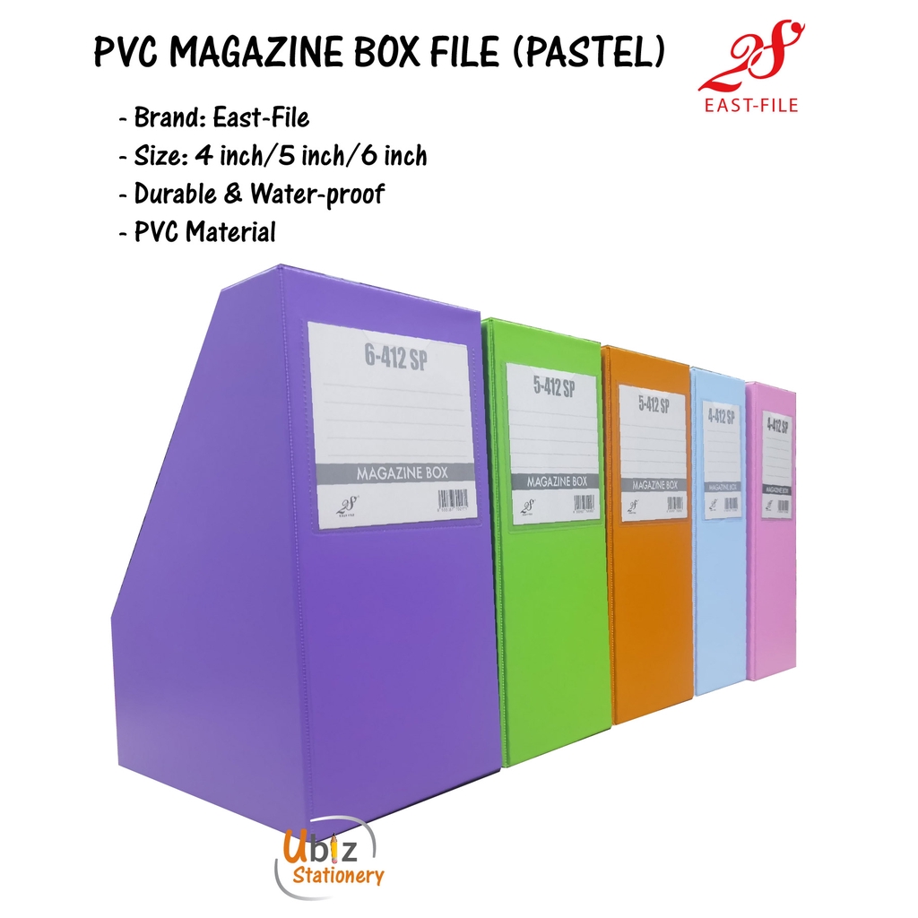 PVC Magazine Box Filling Case Pastel (4