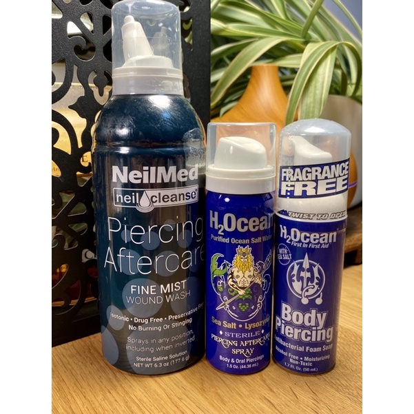 Neilmed piercing Spray 177ml (1pc) H2ocean Sea Salt Spray and H2ocean