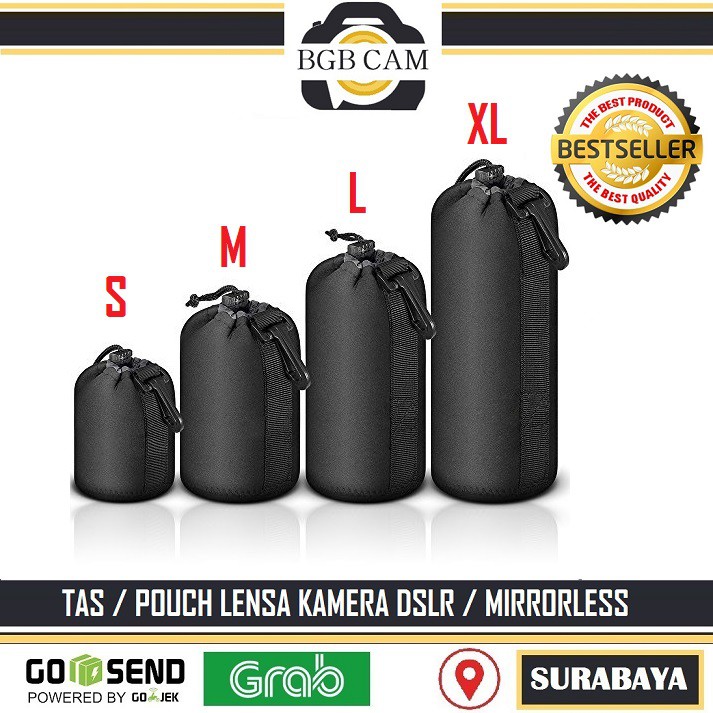 Camera Lens Bag Pouch/ Cover/ for DSLR Lenses Canon MIRRORLESS/ Nikon ...