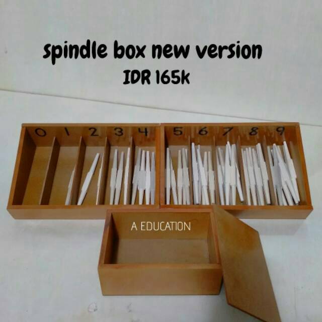 KAYU Spindle BOX MONTESSORI WOOD Complete Version | Shopee Singapore