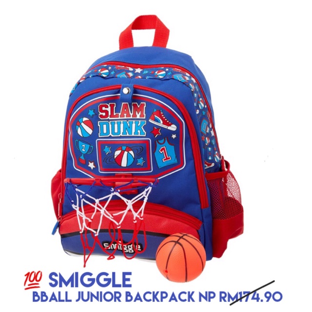 Smiggle Bball Junior Backpack Bag Shopee Singapore