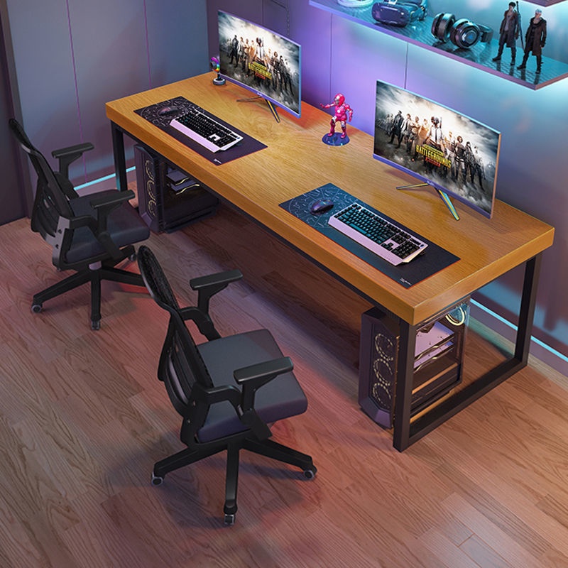 Computer Desk Desktop Double Gaming Table Chair Set Home Bedroom