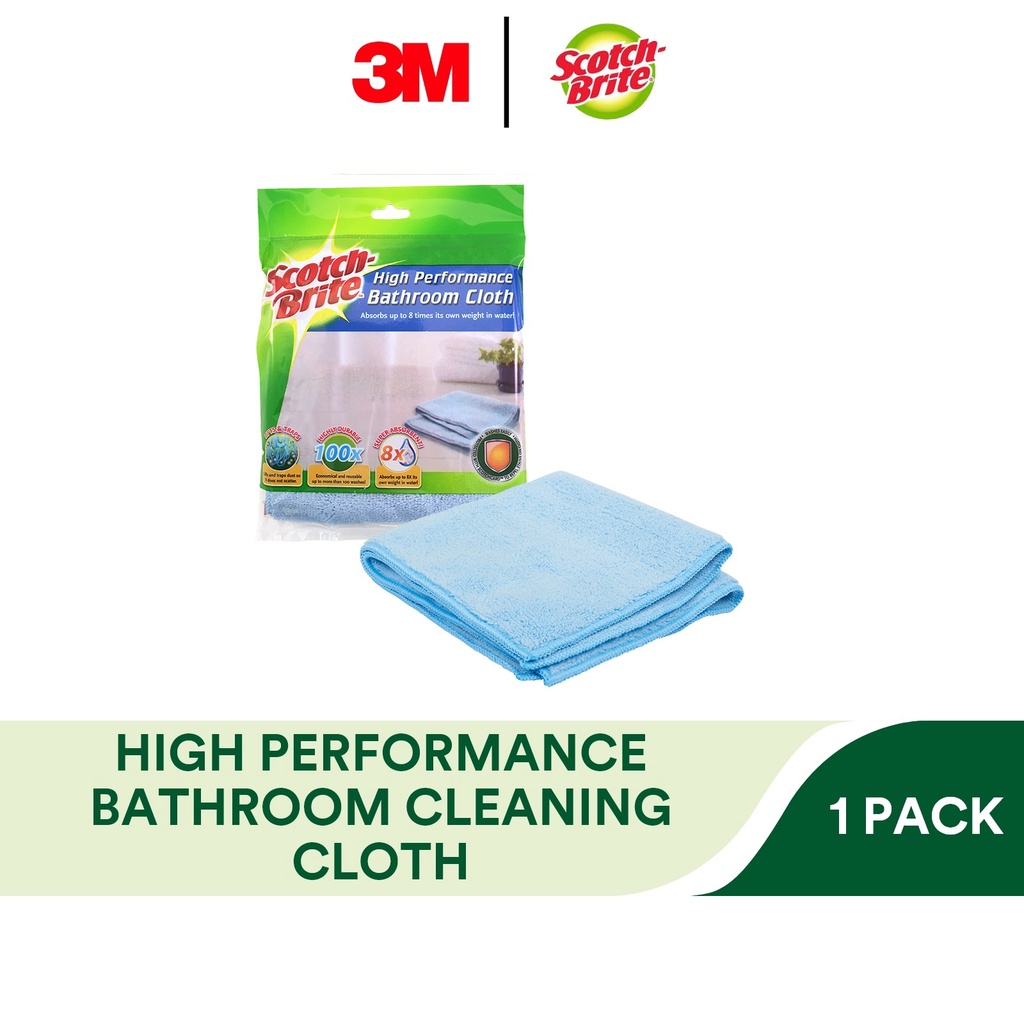 3M Scotch Brite High Performance Bathroom Cleaning Cloth, 1 Piece