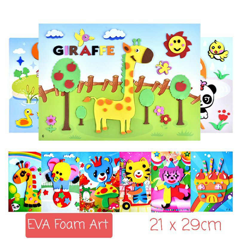 EVA Foam Arts (Large Size) Stickers Kids Goodie Bag Children Day Gift
