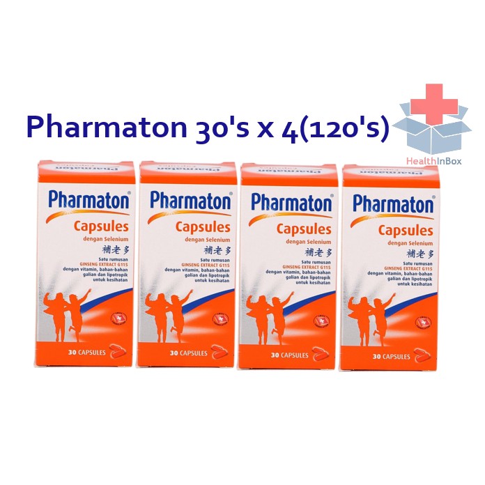 Pharmaton Capsules Multivitamin with Selenium 30's x 4 (120's) Shopee